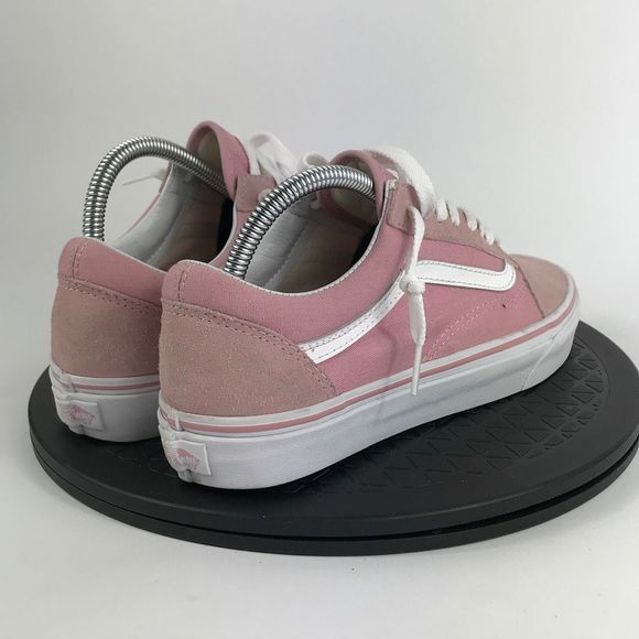 Vans Old Skool Pink/White Athletic Skate Casual Shoes Women’s Size 9 - Picture 5 of 12